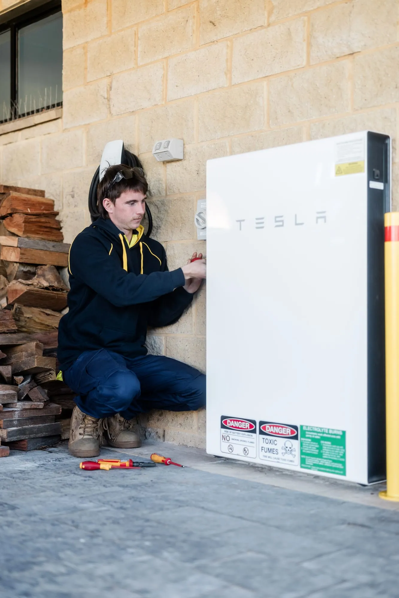 Tesla Powerwall by Electrified Industries, Newcastle